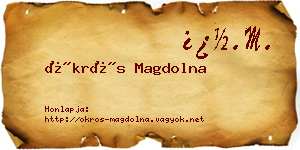 Ökrös Magdolna névjegykártya